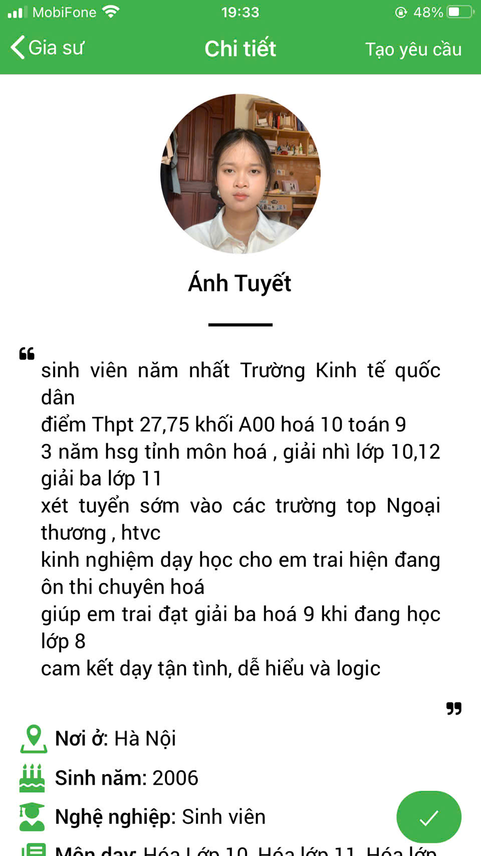 dạy kèm tại hà nội